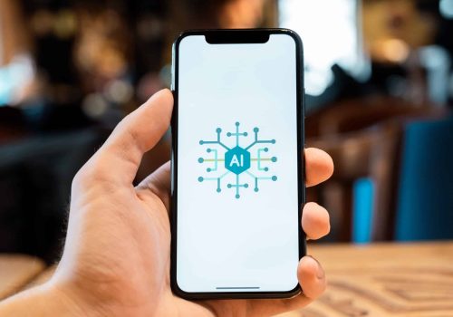 Phone with AI image